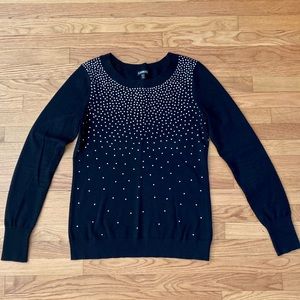 Express - Black Bedazzled Sweater